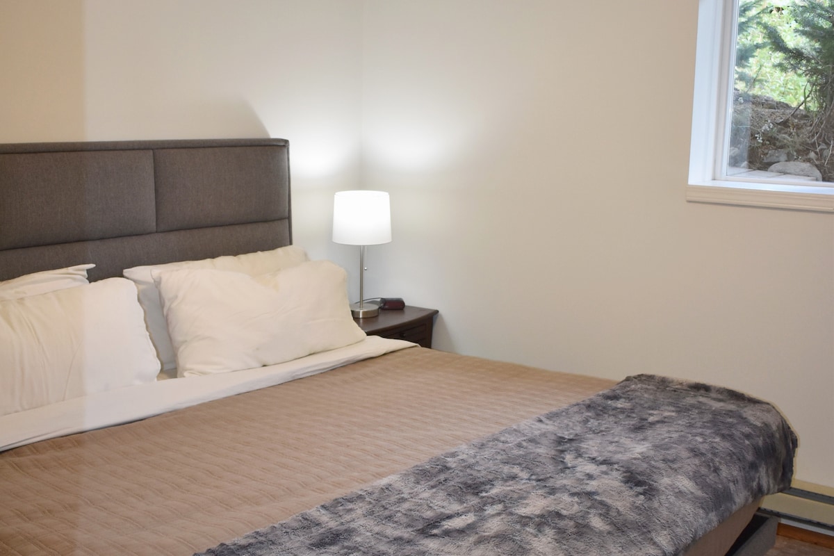 Master bedroom with king size bed