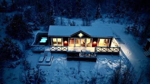 Winter festival cottage