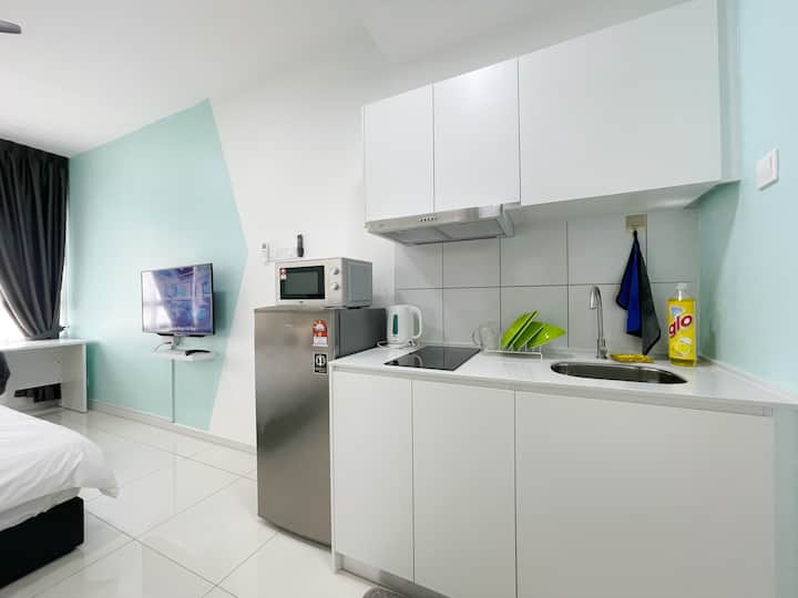 #Hsj2jl Cozy 1bedroom 2pax Wifi&netflix S&thomez民宿 - Dengkil