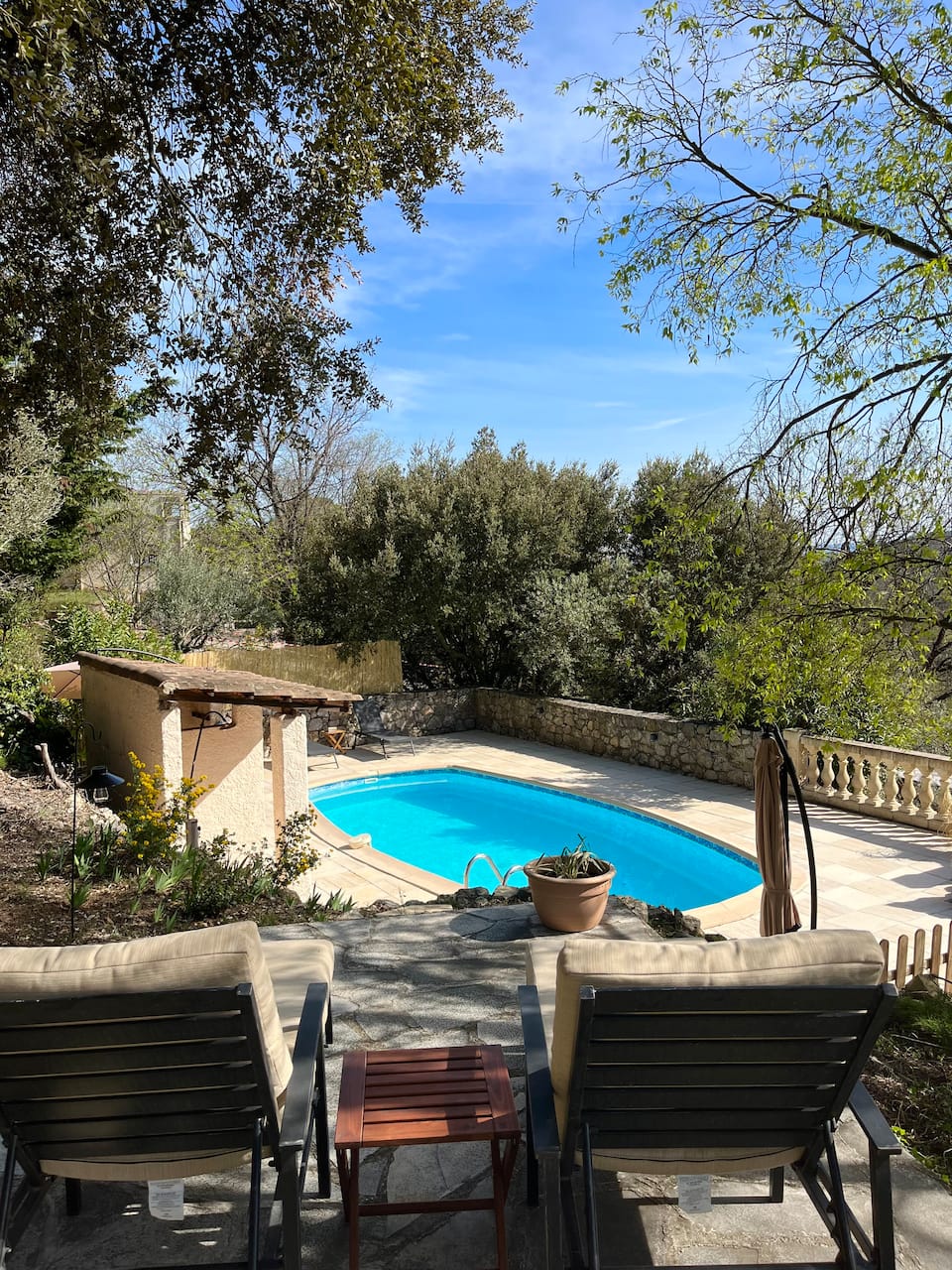 Villa La Figue piscine privée vue dégagée