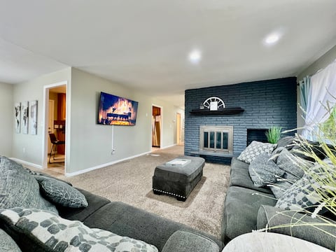 Among trees outside the city