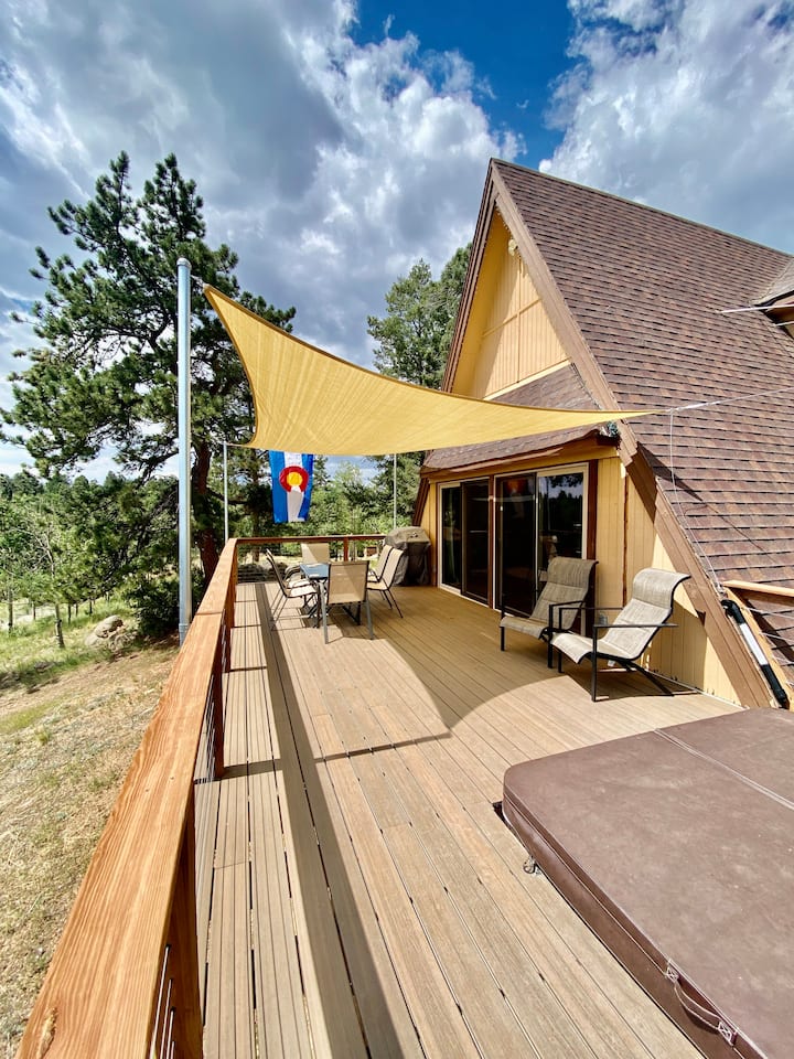 Pikes Peak A-Frame w/Hot Tub & Views