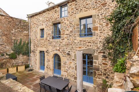 Old and renovated  house in a beautiful village