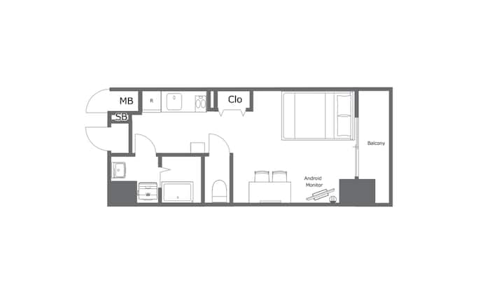 Takuya部屋 Tsurumibashi 4ppl House 7min-Sta direct to KIX - Houses for