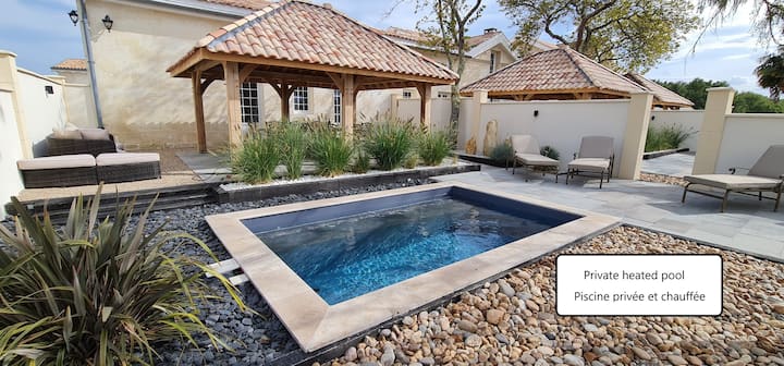 The Barn 5* Luxury Cottage With Heated Pool - Libourne