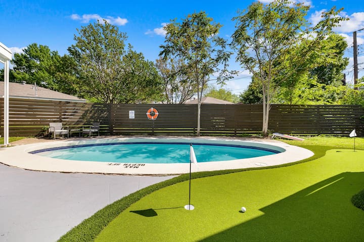 Luxe 5BR Retreat Pool•Golf•Games•Dallas Arboretum