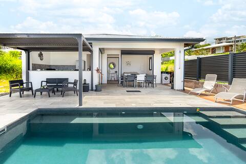 Very designer and uncluttered villa