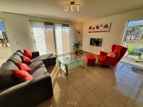 At the foot of the sunny hill