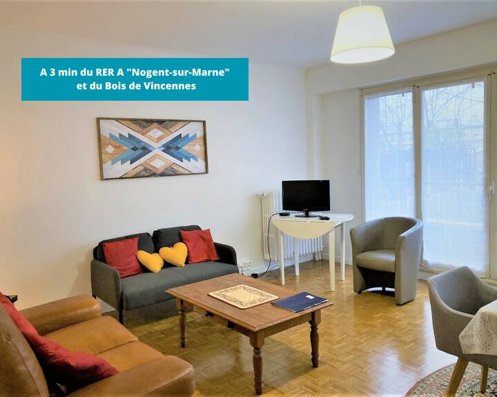 Pleasant & spacious 3 rooms 3 min from RER A Apartments for Rent in
