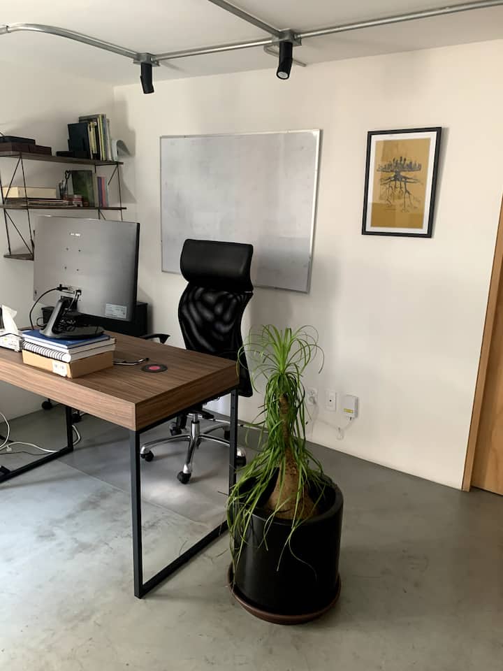 Workspace evidence from Romita's fully-equipped apartment. Great location!