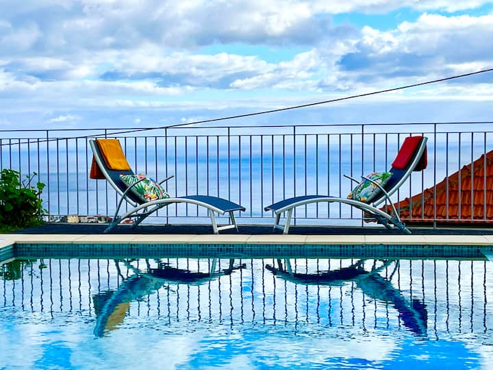 Villa Branca do Sol: Saltwater Pool & Ocean View - Villas for Rent in Ponta  do Sol, Madeira, Portugal - Airbnb