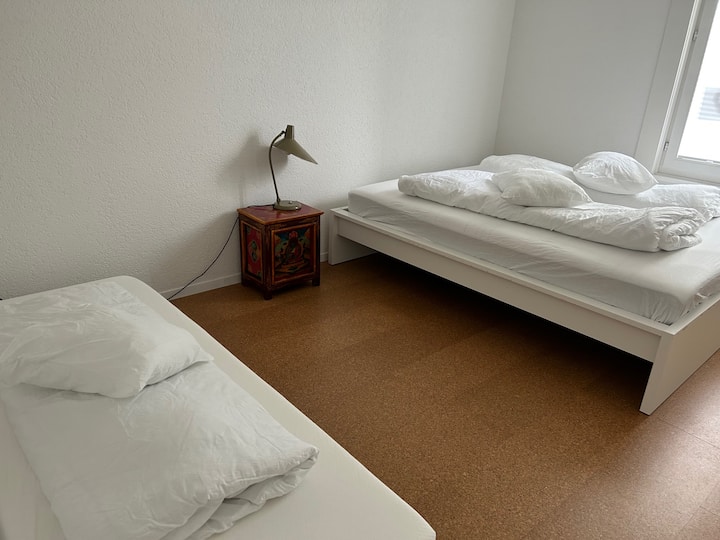 Habitación doble con cama tatami.