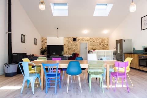 Old renovated winery in the heart of the vineyard