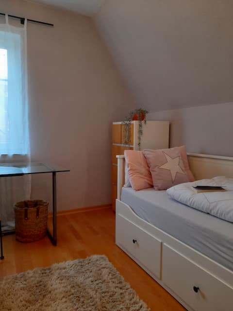 Room with private bathroom