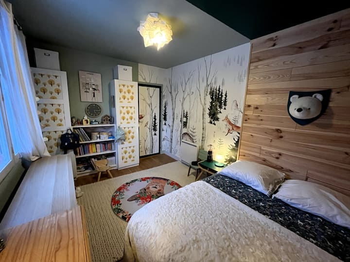 Спална соба 1 електричен кревет 140 x 200