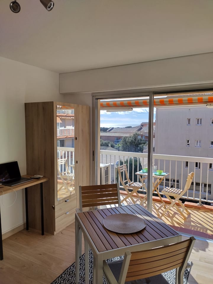 Studio Tout à Pied - Vue Sur Mer - Saint-Aygulf