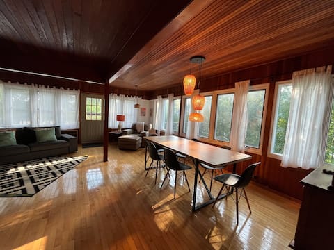 Huge cabin steps from the beach