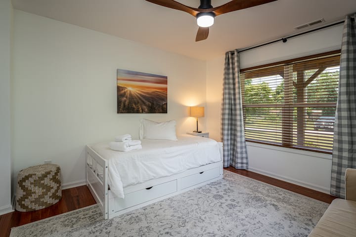 Trundle Bed Extends into a full size king if need! 
