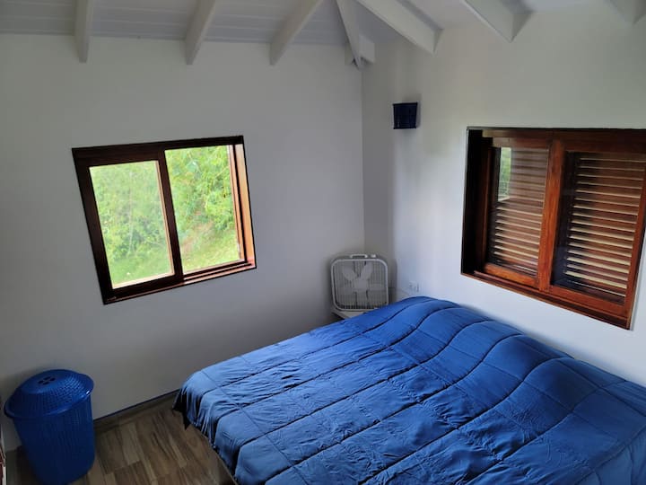 AIR CONDITIONING AND FAN IN EVERY BEDROOM.
