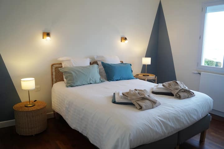 غرفة نوم في الطابق الأرضي بسرير 160 × 200 سرير