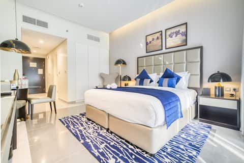 Dazzling Studio Apt in Business Bay l City View