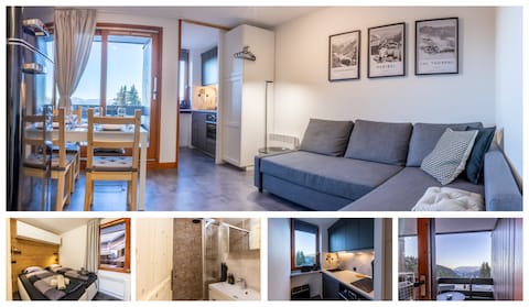 Successful Airbnb property: Ski-in studio for 4 people. in Les Allues