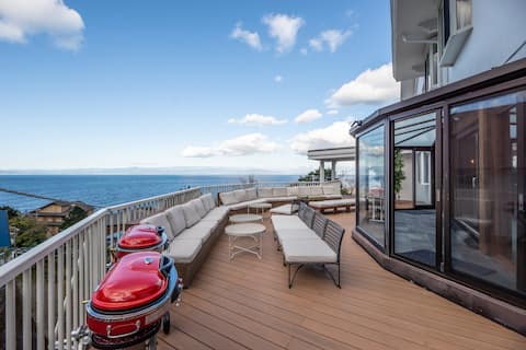 [Izu Rental Villa Bakelen] Sunset Ocean View 1 Entire Building 2 Large Baths & Terrace (1-20 people)
