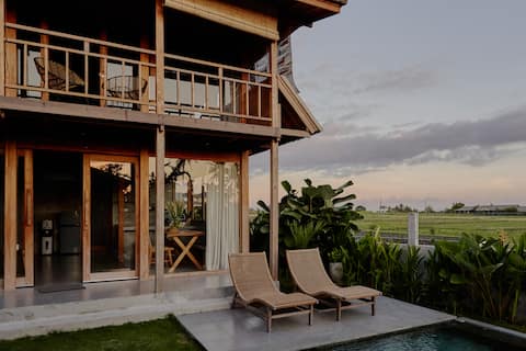 New Villa 1 Canggu, beautiful sunset  view