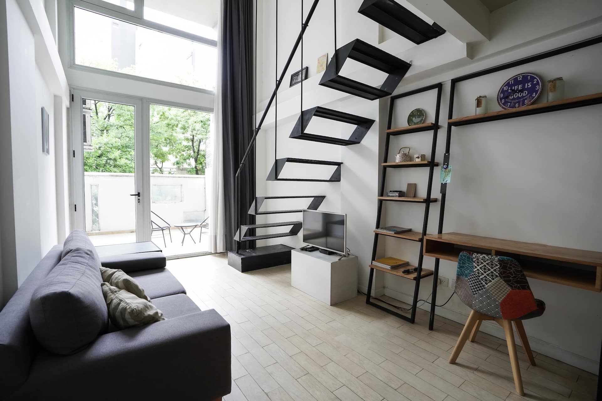 Two-room apartment with patio in Villa Crespo