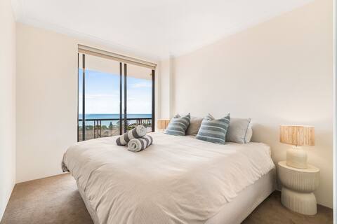 Birds eye view of Bondi Beach - clean & modern