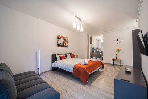 Old town luxury in new building.