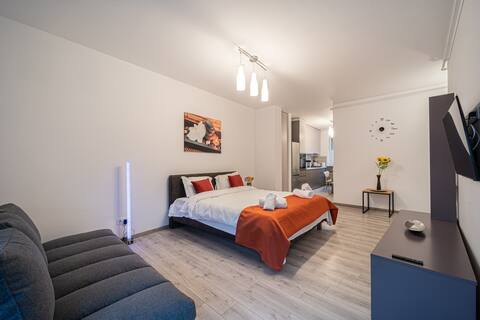 Old town luxury in new building.