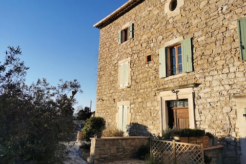 Stone Cévenole Bastide with Pool