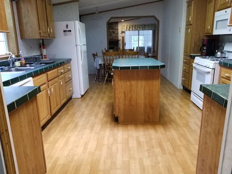 Country house and view of horses