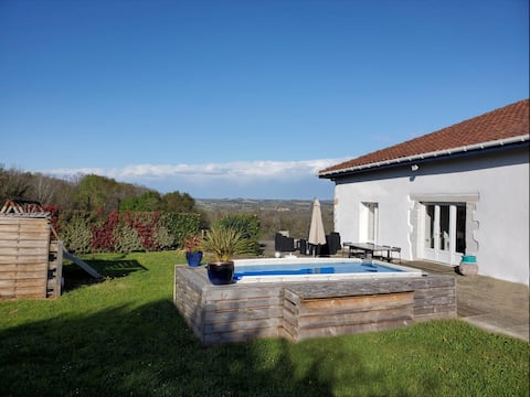 Family home with pool.