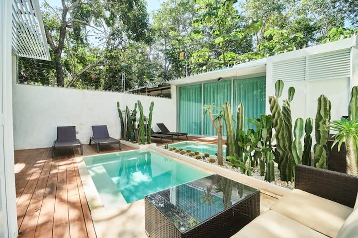 New Art Design Jungle Pvt Villa W/great Wifi &Pool - Tulum