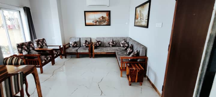 Hall With Open Kitchen/ Dinning with dedicated balcony / wash room and extra sofa cum bed