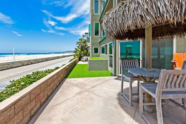 Ocean Front 3BR with Best Private Patio!