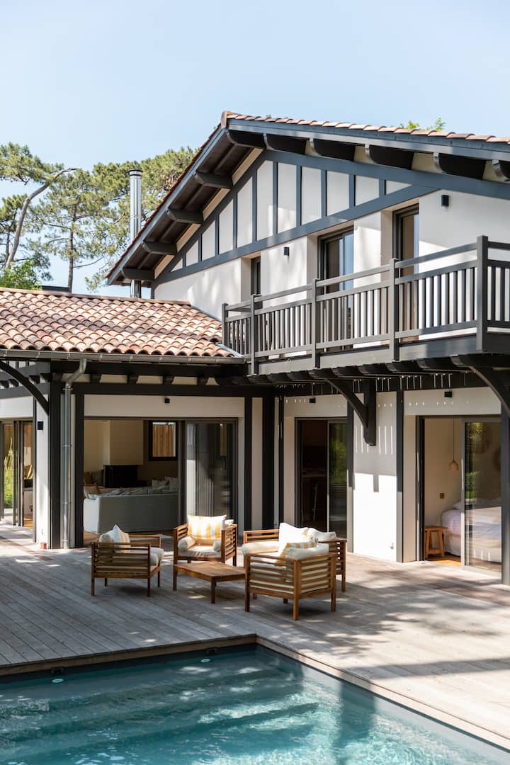 Magnifique Villa Avec Piscine à Côté Du Bassin - Arcachon