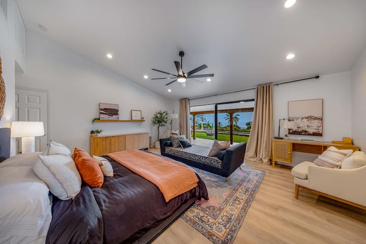 Entire Estate w/ Lap Pool Ocean View AC in DT Kona gallery image 4