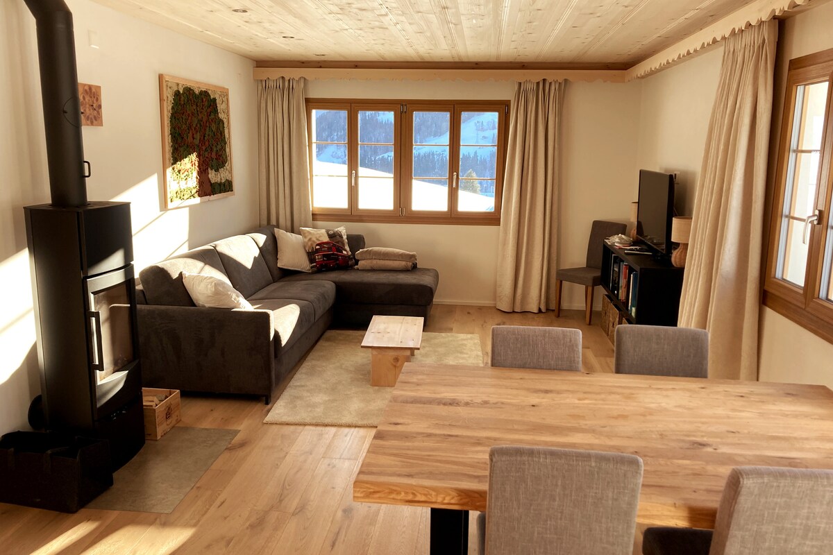 Successful Airbnb property: Gstaad: Panoramic terrace with views of the Alps in Saanen