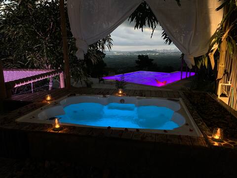 Chalé: Jacuzzi, malla y la mejor vista a Cartagena