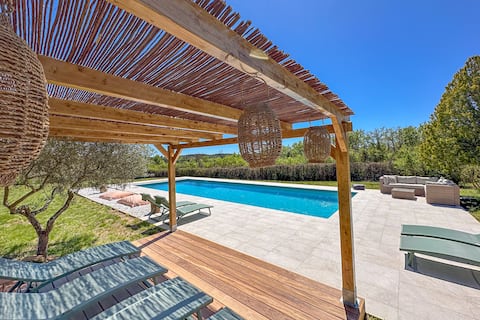 Le Mas - with heated pool and olive grove, Aups