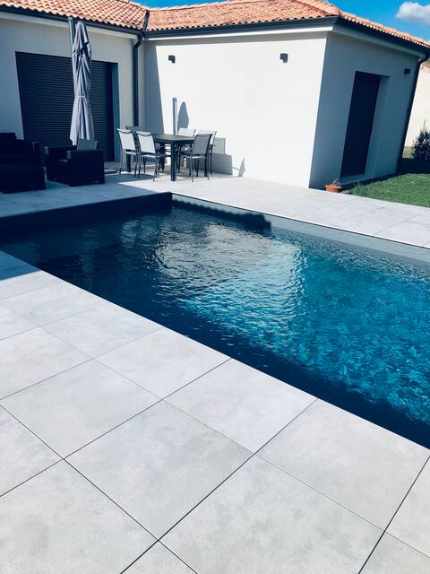 Modern house with pool