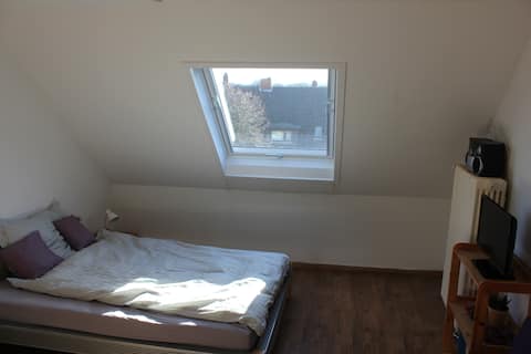 Quiet attic apartment