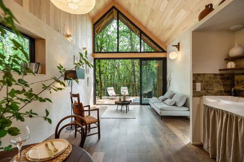 spa sauna cottage in a natural setting