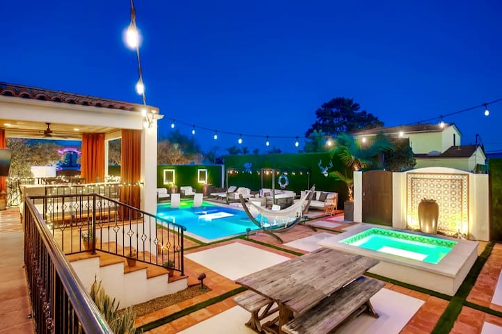 “1 to 16 Guests – Main House + Guest House & Pool”