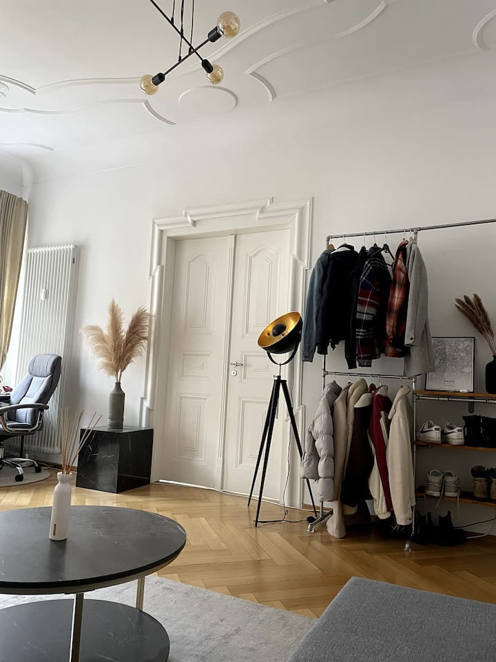 Two renovated old building rooms in 200m2 apartment Apartments for