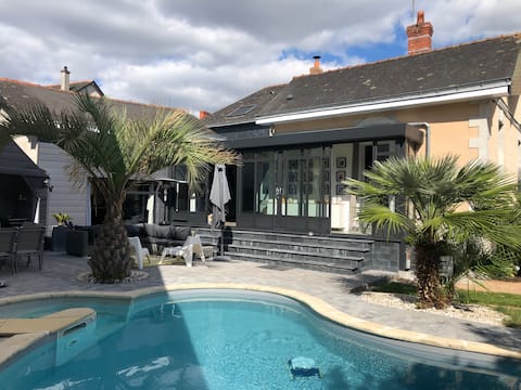House with pool in Angers