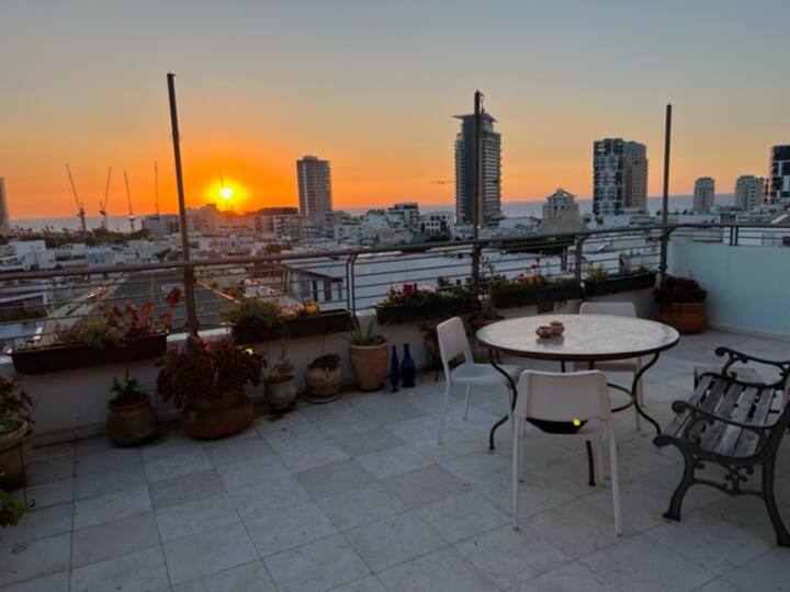 TLV Penthouse Above the Kerem Monthly Apartments for Rent in Tel AvivYafo, Tel Aviv District